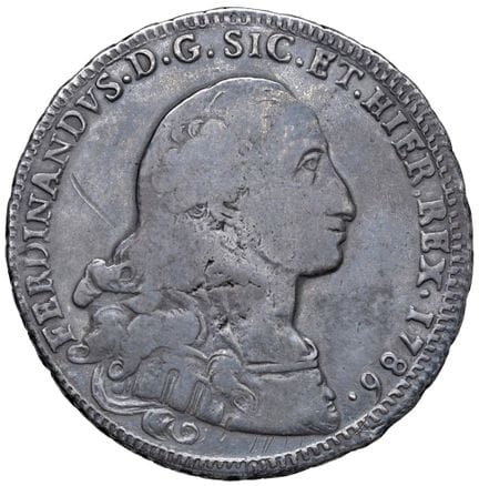 莱奥·文森佐收藏  - 巴勒莫 费迪南多三世·波旁（1759-1816） 1786年12塔里 - 7