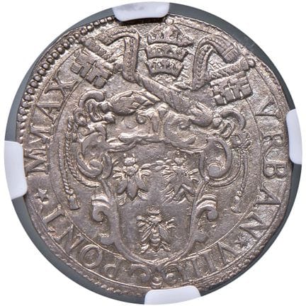 教皇钱币 - *乌尔班八世（1623-1644）1632年大头币 - 铸币编号 50/54 AG。此