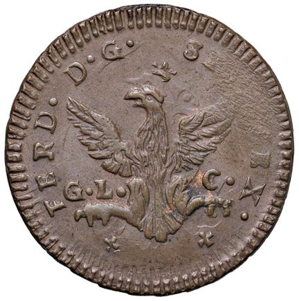 莱奥·文森佐收藏  - 巴勒莫 费迪南多三世·波旁（1759-1816） 格拉诺 1776 - 尺寸
