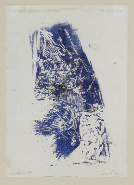 Georg Baselitz – Águila 
Águila

Xilografía, retoc