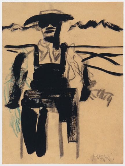 Markus Lüpertz – Man with Sunglasses 
Man with Sun