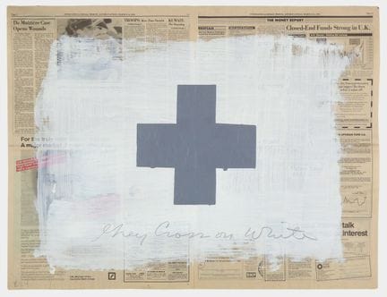 Robert Longo – Grey Cross on White 
Grey Cross on 