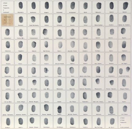 Robert Filliou – A World of false Fingerprints 
A 