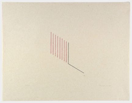 Fred Sandback – Untitled 
Untitled

Color lithogra