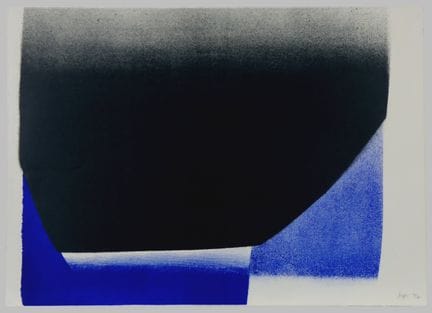 Rupprecht Geiger – Negro con azul / azul-negro 
Ne