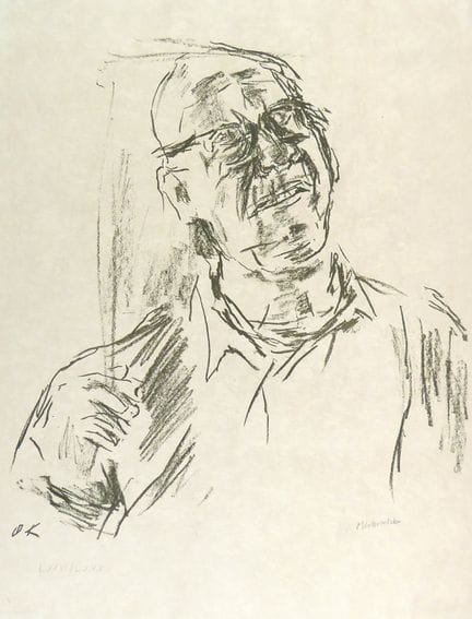 Oskar Kokoschka – Autorretrato con gafas 
Autorret