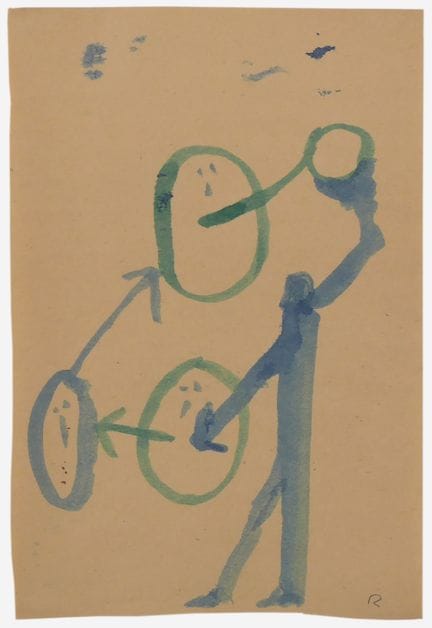A. R. Penck – Untitled 
Untitled

Watercolor on pa