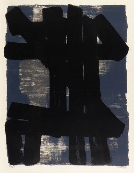 Pierre Soulages – Lithograph No. 6 
Lithograph No.