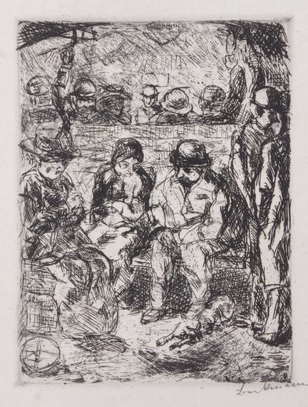 Max Beckmann – Cuarta clase II 
Cuarta clase II

G