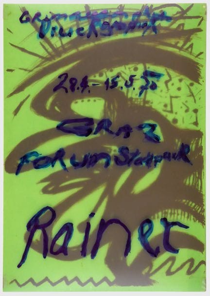 Arnulf Rainer – Profile (Poster Design) 
Profile (