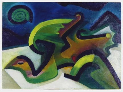 Will Thonett – Untitled (Bird Painting) 
Untitled 