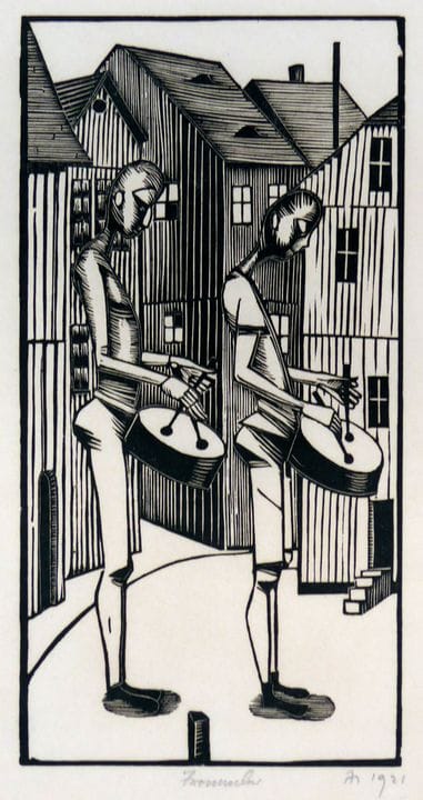 Gerhard Marcks – Drummer 
Drummer

Woodcut. 1921. 
