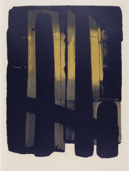 Pierre Soulages – Lithograph No. 38 
Lithograph No