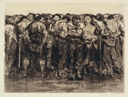 Käthe Kollwitz – Los prisioneros 
Los prisioneros

