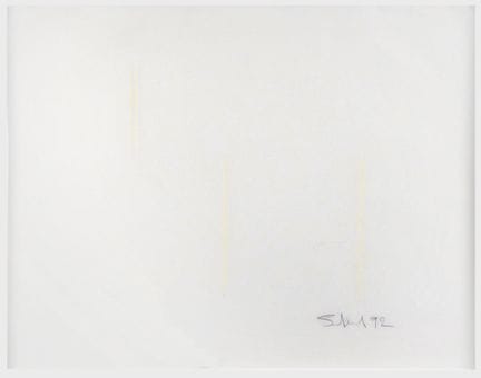 Fred Sandback – Untitled 
Untitled

Oil pastel on 