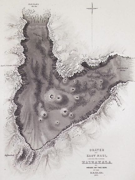 Wilkes, Hawaii – Krater von Ost-Maui, von den Einh