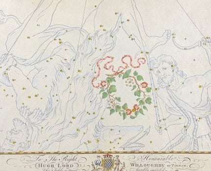 Bevis, Rarität – Sternbildkarte der Corona Boreali