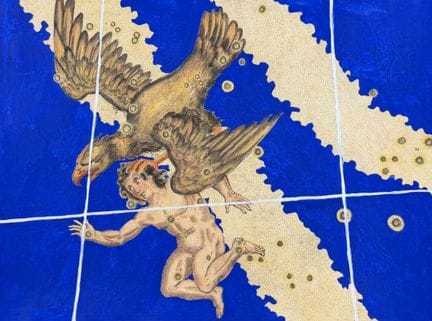 Bayer - Constellation ou carte céleste de l'Aigle 