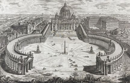 Piranesi, Folio - Vue de la célèbre basilique du V
