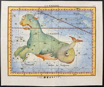 Flamsteed – Sternbild oder Himmelskarte von „La Ba