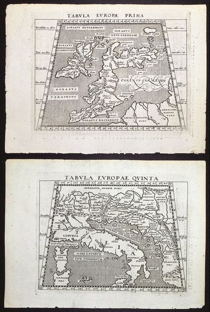 Il “Ptolemaio” di Magini, edito nel 1597 – 10 mapp