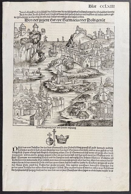 Schedel, ed. 1493 - Veduta della Sarmazia o della 