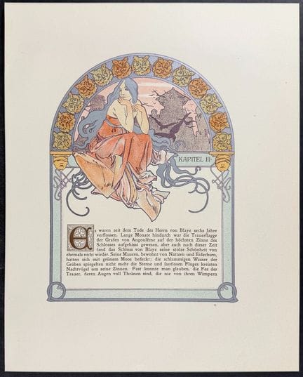Mucha - Pagina riccamente illustrata con immagine 