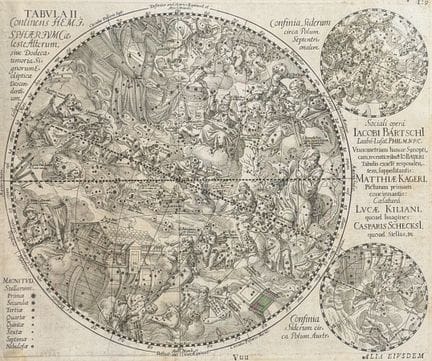 Schiller - Mappa celeste con costellazioni cristia