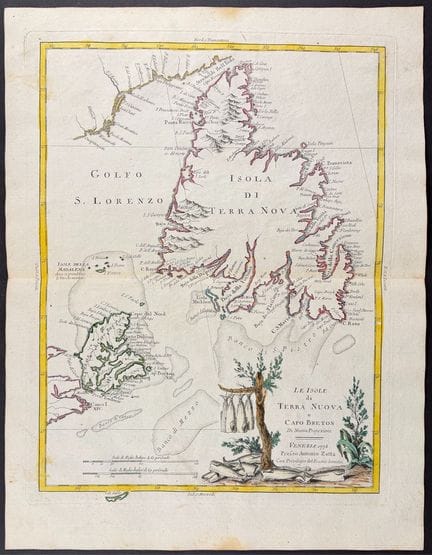 Zatta - Mappa di Terranova e dell’isola di Capo Br