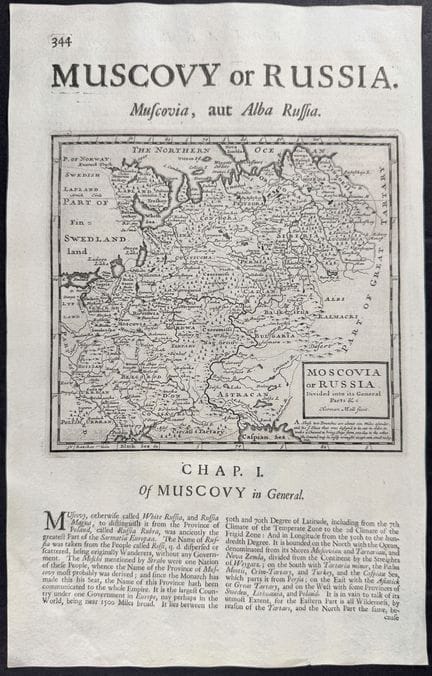 Moll - Mappa della Moscovia o della Russia


Descr