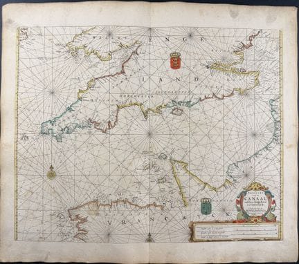 Doncker - Map of the English Channel


Description