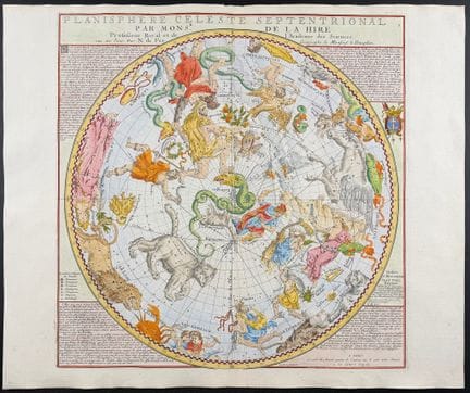 La Hire & De Fer - Celestial Chart of the Northern