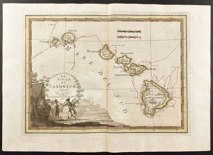 Cassini - Map of Hawai'i (Hawaii, Sandwich Islands