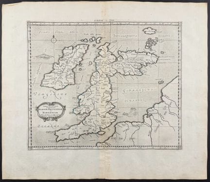 Mercator's Ptolemy, pub. 1730 - Map of the British