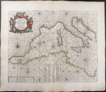 Doncker - Map of the Western Part of the Mediterra