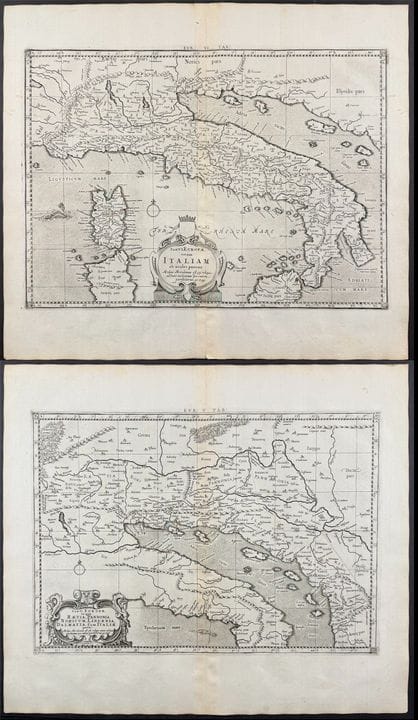 Mercator's Ptolemy, pub. 1730 - Pair of Maps of It