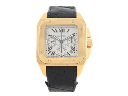 CARTIER, Santos 100 XL Cronógrafo, Cal. 8630 (ETA 