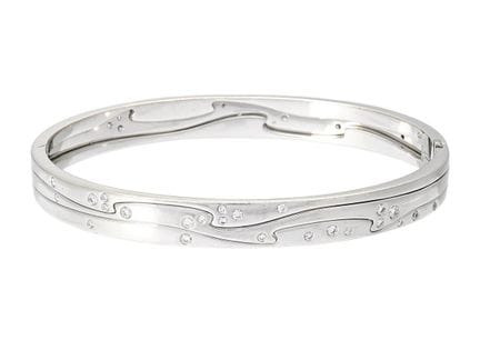 GEORG JENSEN, Armband, Fusion, 18 Karat Weißgold, 