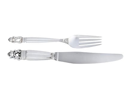 GEORG JENSEN, Geschirr, 12-teilig, Acorn, 6 Tischm