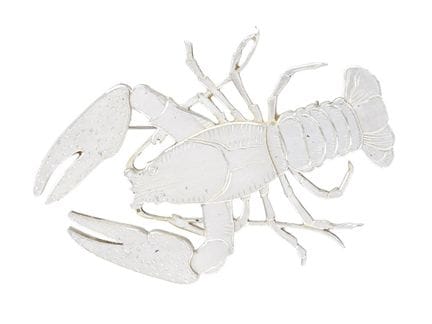 WIWEN NILSSON, crayfish, brooch, sterling silver, 