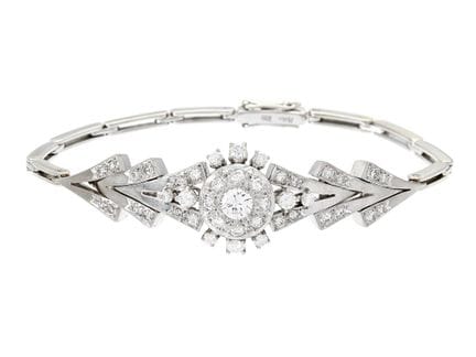 HUGO GRÜN &amp; CO, Armband, 14-karätiges Weißgold