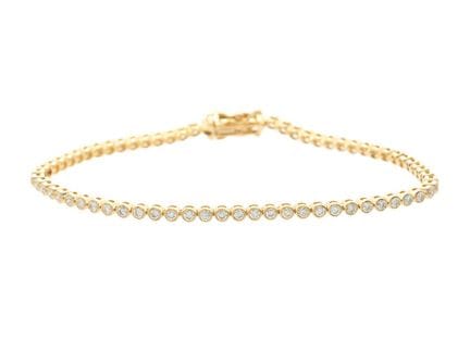 TENNIS-ARMBAND, 18-karätiges Gold, 69 Diamanten im
