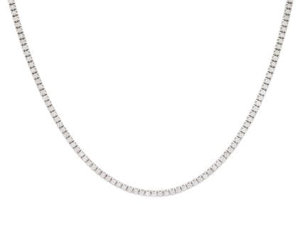 COLLIER RIVIERE, or blanc 18 carats, 194 diamants 