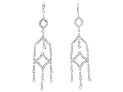 STRÖMDAHLS, Ohrringe, 18 Karat Weißgold, Diamanten