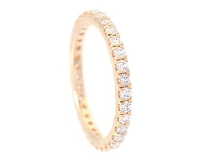 FULL ETERNITY RING, 18-karätiges Gold, 33 Diamante