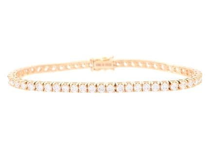 TENNIS BRACELET, 18K Gold, 55 Diamanten im Brillan