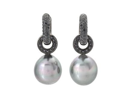 STRÖMDAHLS, 18 Karat Schwarz-Rhodium-Gold, Perleno