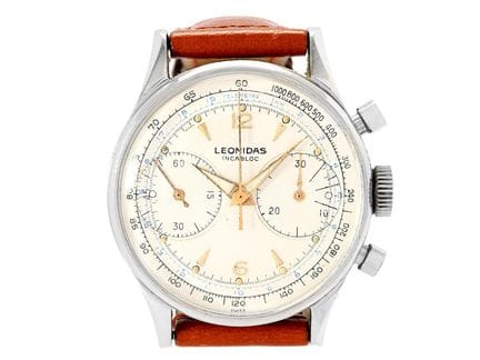 LEONIDAS, chronographe, « Télémètre », calibre Lan