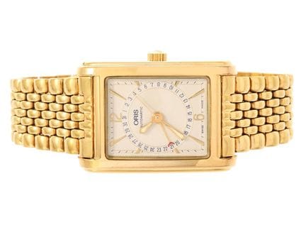 ORIS, modèle rectangulaire classique, calibre 586 