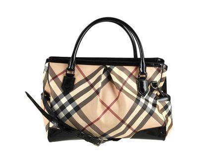 Tasche, BURBERRY, Wickeltasche, beige, schwarz, ro